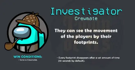 Investigator Role MOD Among Us