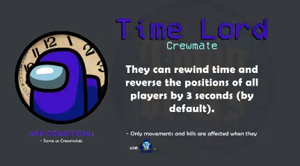 Time Lord Role MOD Among Us