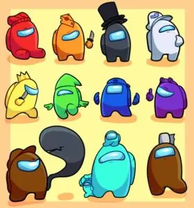 personajes de among us